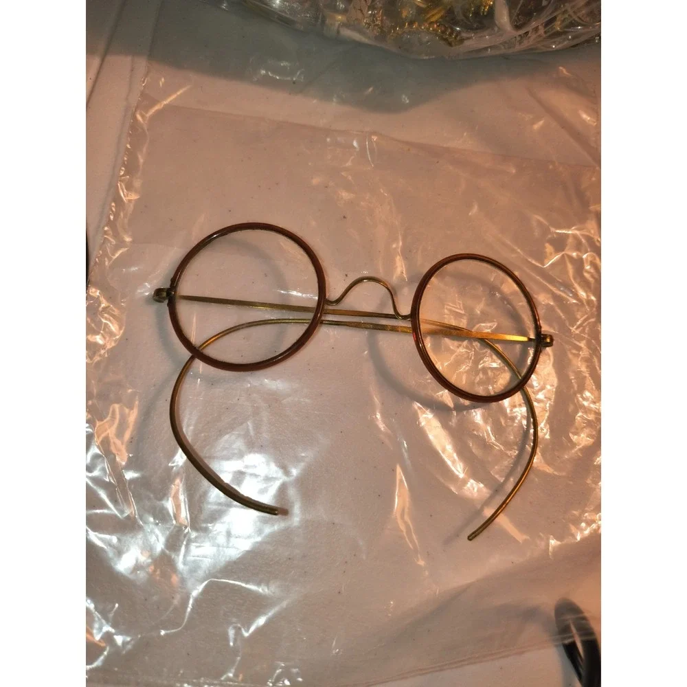 3 Antique Very Unique Glasses - Spectacles One Is 12k Gold Filled Unmarked